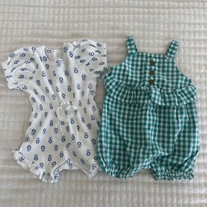 Bundle of babygirl rompers, 0-3 months